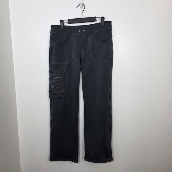 Athleta Grey Utility Fitness Straight Leg Activewear Outdoor Pants Size Small - Picture 1 of 9